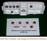 1969 MERCURY COUGAR ELIMINATOR GAUGE FACES for 1/25 scale AMT kits¡ªPLEASE READ