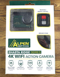 Alpen Shasta Ridge Series 4K WiFi HD Action Sports Camera 300AC COMPLETE