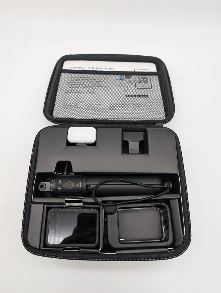 GoPro HERO12 Creator Edition action camera bundle in zippered case with accessories