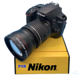 Nikon D5200 D3100 D3000 D5100 D5300 D7000 2.2x HD Telephoto Zoom Lens for 52MM