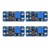 4-piece DC-DC step-up converter booster modules with blue circuit boards