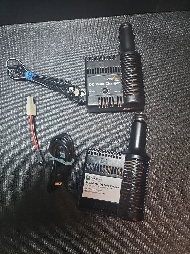 2 Hobby Zone/Park Zone DC Li-Po Chargers For Lithium Batteries See Details BMR Battery