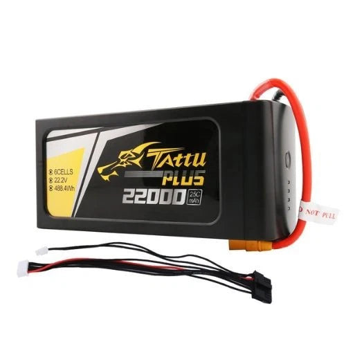 22000mAh 6s 25C 22.2V Tattu Plus Lipo Smart Battery with XT90-S Plug Battery