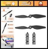 3 Pcs 9x6 Inch RC Propellers for Airplanes & Drones - 2-Vane Blades with Washers