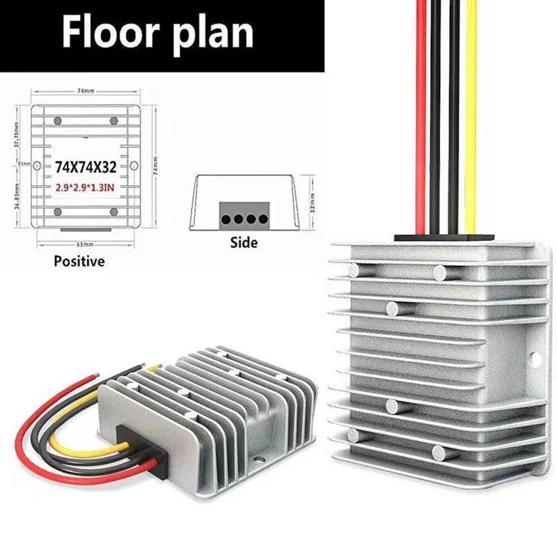 New Waterproof 12V to 24V DC-DC Step Up Power Supply Converter 10A 240W 17