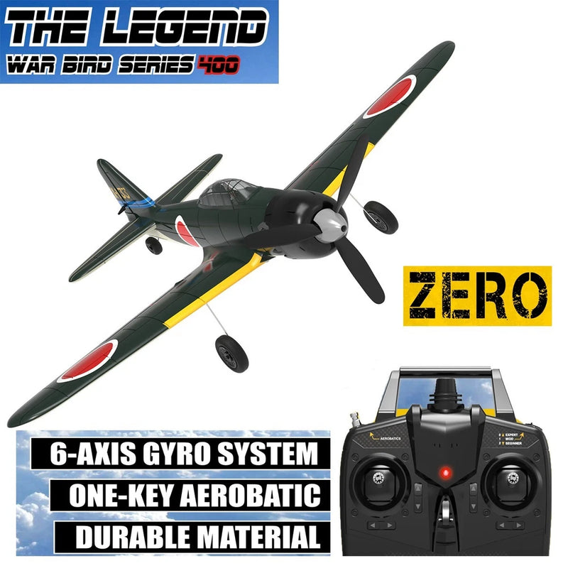 USA VOLANTEX A6M Zero 2.4G Remote Control Plane Aerobatic RTF 4CH Fighter RC Toy