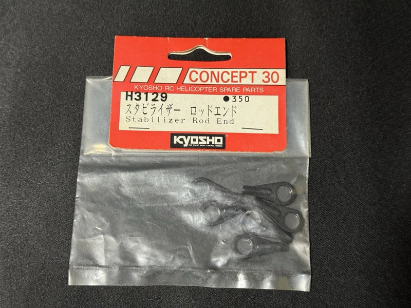 Kyosho Concept 30 stabilizer rod end set in clear bag with black parts