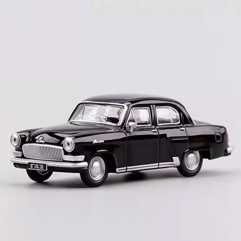 1:64 GAZ-21 Volga Black - Soviet Classic Alloy Diecast Model Collectible