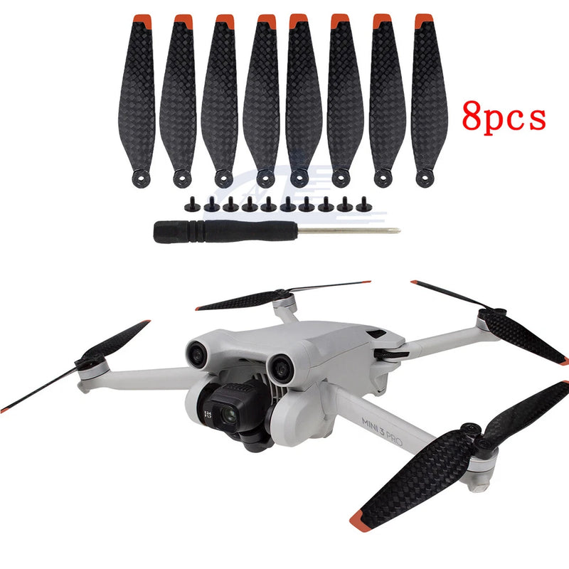 8pcs 6030F Carbon Fiber Low Noise Propellers Blade Prop for DJI Mini 4 Pro 3 Pro