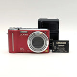 Panasonic LUMIX DMC-TZ7 Red Compact Digital Camera Tested Excellent Condition