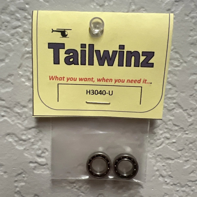 Vintage RC Kyosho Helicopter Tail Bearing Bearings (2) H3040