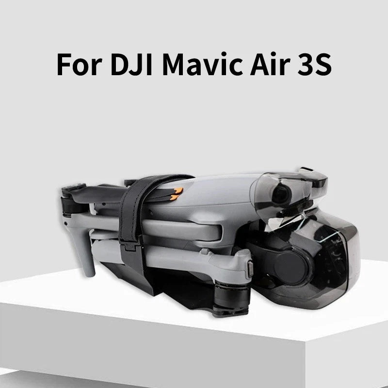 Drone blade protector storage bundler with black strap, for Mavic Air 3S
