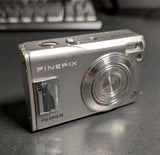 Fujifilm FinePix F Series F31fd 6.3MP Digital Camera Silver Untested Rough Cond.
