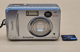 Fujifilm Digital Camera FinePix A350 5.2MP Silver Tested With Memory Card.