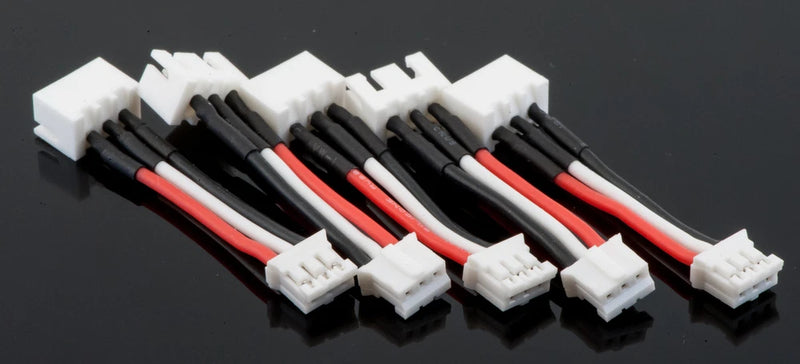 5 Pack: 2S JST-XH to E-Flite Blade 130x / Beast (UMX) Lipo Battery Adapters