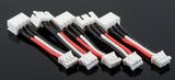 5 Pack: 2S JST-XH to E-Flite Blade 130x / Beast (UMX) Lipo Battery Adapters