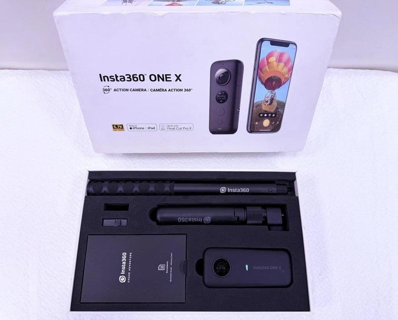 Insta360 One X 18MP 5.7K Action Camera with 2 Batteries, Accessories and Box