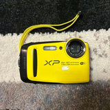 Fujifilm FinePix XP120 Waterproof Digital Camera Yellow Compact Used
