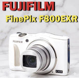 Fujifilm FinePix F800EXR Compact Digital Camera White From Japan