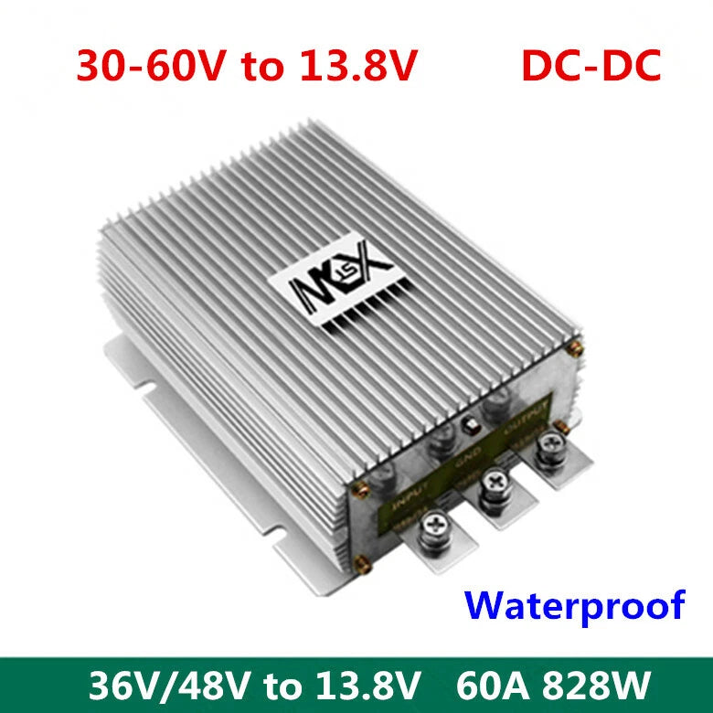 36V/48V To 13.8V 60A 828W Power Converter Waterproof Module DC30-60V To 13.8V