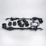DJI T100 4-nozzle misting sprayer kit with manifold, hoses, and nozzles