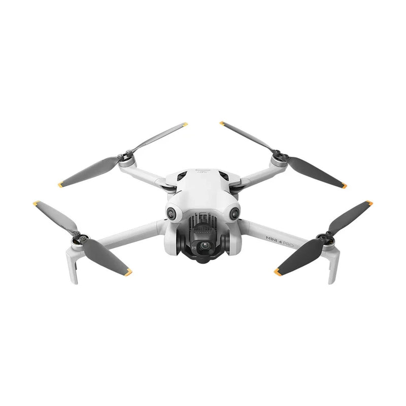 DJI Mini 4 Pro drone with four propellers and front camera