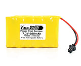 QX7 Transmitter Model Toy Car Emergency Light AA 7.2V 600mAh FMA  Battery Battery