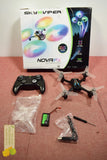 Sky Viper Nova FX light show drone with controller, batteries, and propellers