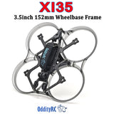 OddityRC XI35 3.5inch Inverted Rack Frame 152mm Wheelbase For RC FPV 3.5inch