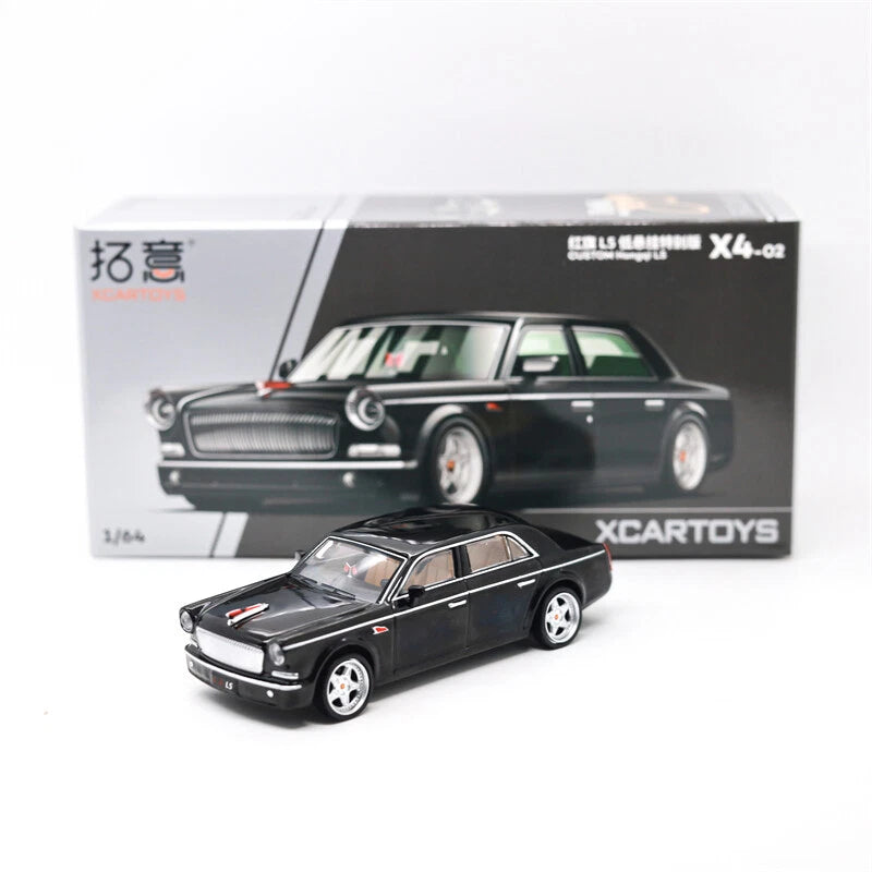Xcartoys 1:64 CUSTOM Hongqi L5 Black Diecast Model Car