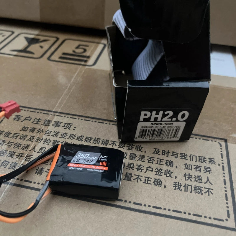 Spektrum SPMX-1090 7.4V 350mAh 2S 30C LiPo Battery PH2.0 Connector for Micro-B@E Battery