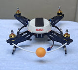 GAUI quad drone project with four motors and central black flight controller