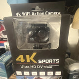 4K SPORTS Ultra HD DV Action Camera Black 16MP Wi-Fi Water-Resistant 4K Video