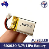 602030 Rechargeable 3.7V 300mAh Lipo Polymer Battery For interphone toys models Battery