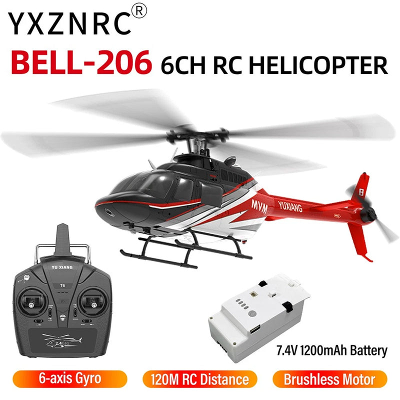 YUXIANG F08 6CH Gyro Hovering Remote Controller RC Helicopter 1-3Battery Gift