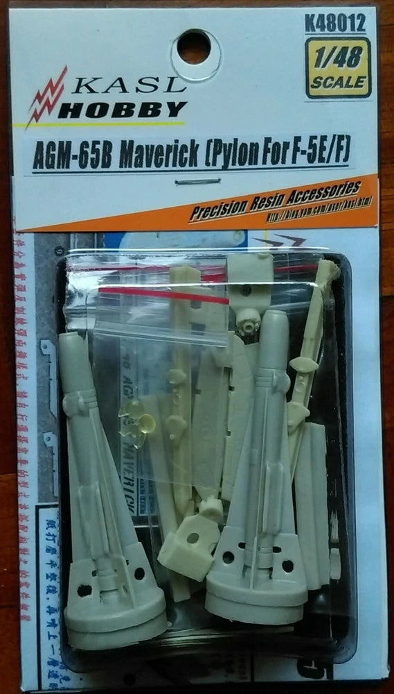 1/48 resin Maverick pylon accessory set for F-5/E/F, light gray