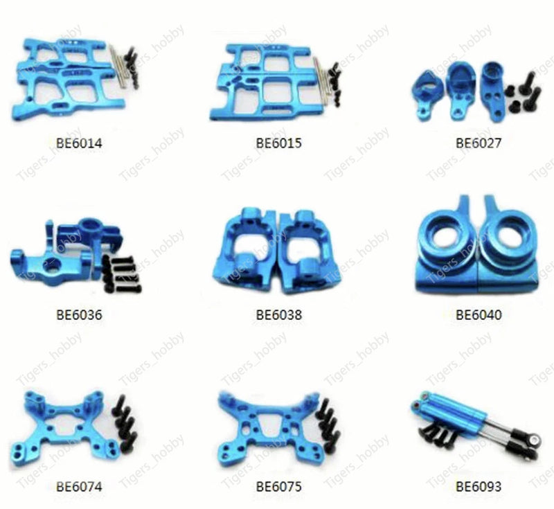 Aluminum metal upgrade Parts For LC Racing EMB-TGH 1/14 4WD Truggy rc Car Blue