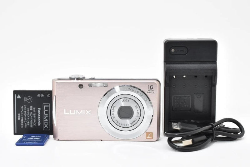 Panasonic LUMIX DMC-FH5 Pink Digital Camera Excellent Condition Accessories