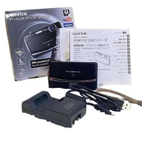 Fujifilm FinePix Z90 Black 14.2MP 5x Zoom Compact Digital Camera from Japan