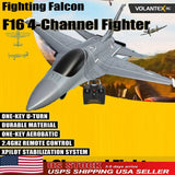 US VOLANTEX F16 Fighter 4CH Falcon Radio RC Airplane Flight Aerobatic Glider Toy