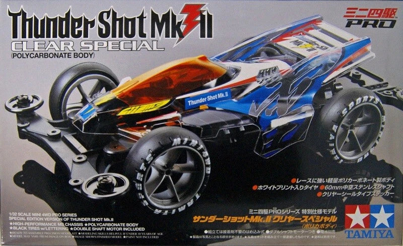 Tamiya 95463 1/32 Mini 4WD Pro Kit MS Chassis Thunder Shot Mk.II Clear Special