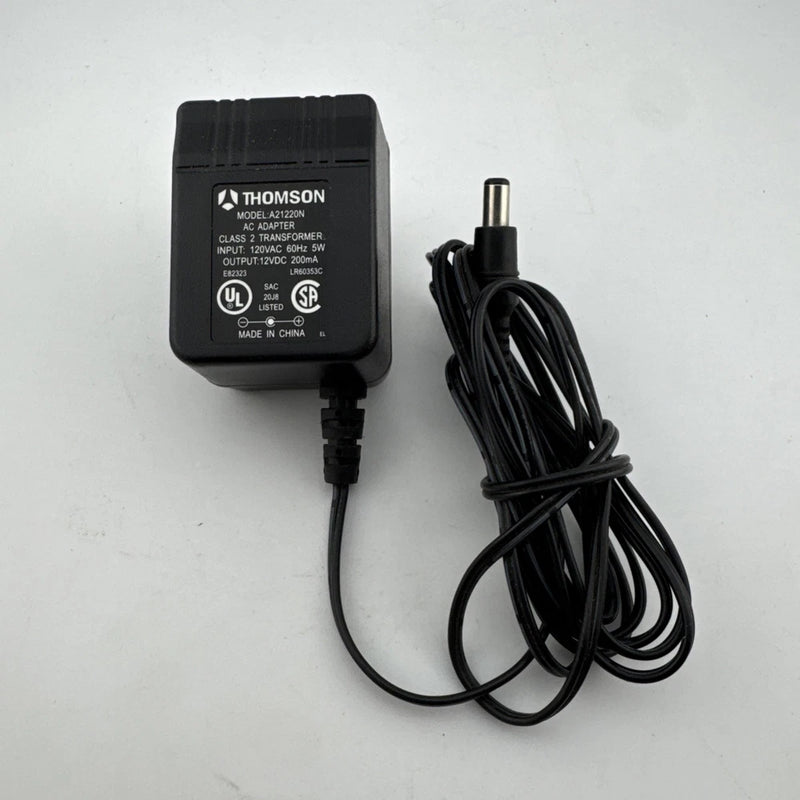 Thomson Power Adapter A21220N Input 5W Output 12V 200mA End Tip 5mm
