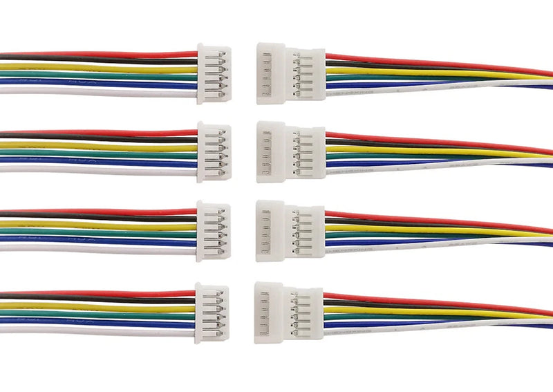 6-Pin 1.25mm Pitch JST PicoBlade Quadcopter Male Female Connector 15cm wire x 10
