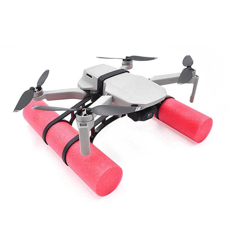 Tripod buoyancy bar floating kit with red foam floats for drone