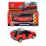 SUZUKI VITARA S Metal Model Diecast Car Scale, Collectible Toy Cars, Red 1/38