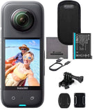 Insta360 X3 72MP Waterproof 5.7K 360?? VR AI Action Helmet Camera + Helmet Mount