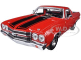 1970 CHEVROLET EL CAMINO SS 396 RED 1/24 DIECAST MODEL CAR MOTORMAX 79347