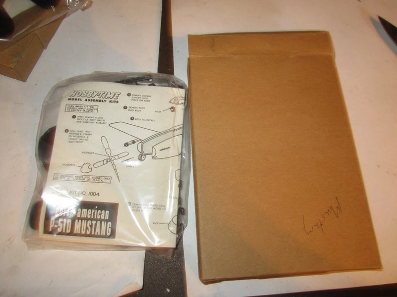 VTG Hobby-Time Model Kit N AMERICAN P-51D MUSTANG War Plane In Box SEALED BAG