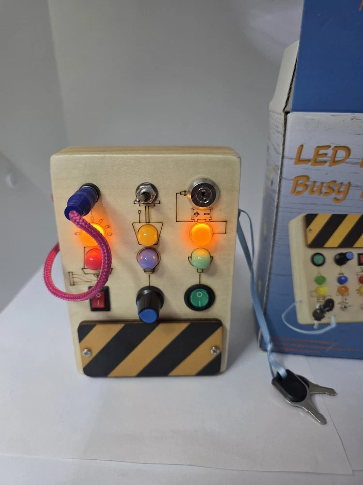 Polkrane LED Light Busy Board 18M+, Model MB-06 (Battery Include) Battery
