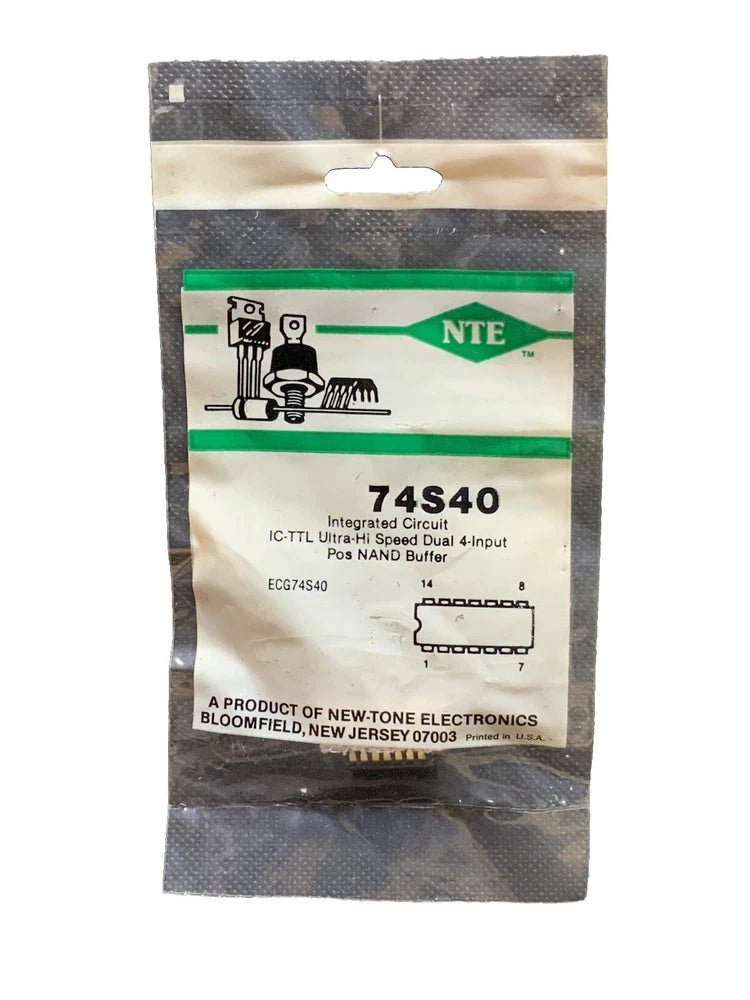 NTE74S40 IC TTL Ultra Hi Speed Dual 4 Input Pos NAND Buffer Replaces ECG74S40